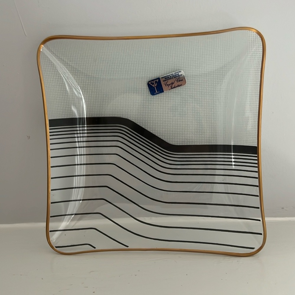 Vintage Atomic Age Glass dish - made in Germany - Mid Century Modern